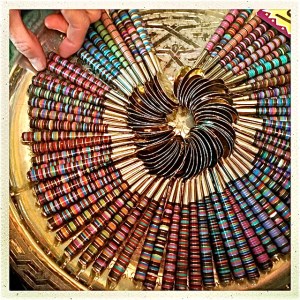 beautiful inlaid enamel spoons sold on the street in the market for $1