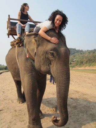 Embracing an elephant in Laos. Such a thrill. IMG_0320